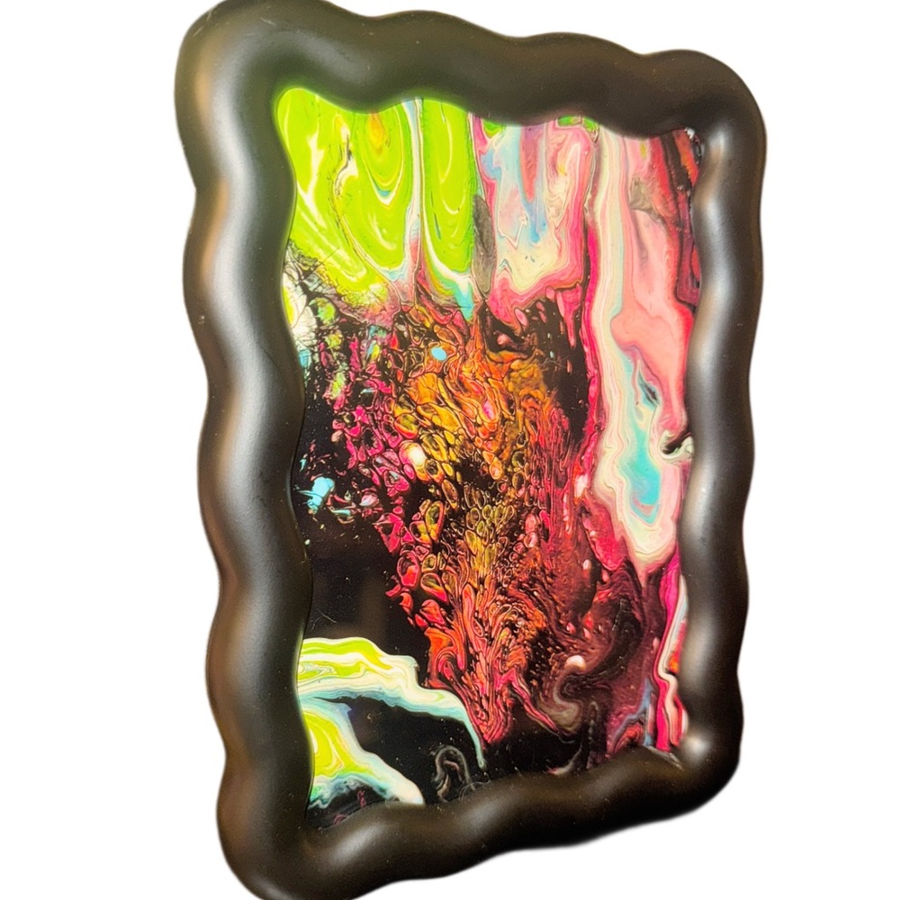 Molten Garden, Vibrant Art Print Framed (5x7) Lustre Gloss Art Print